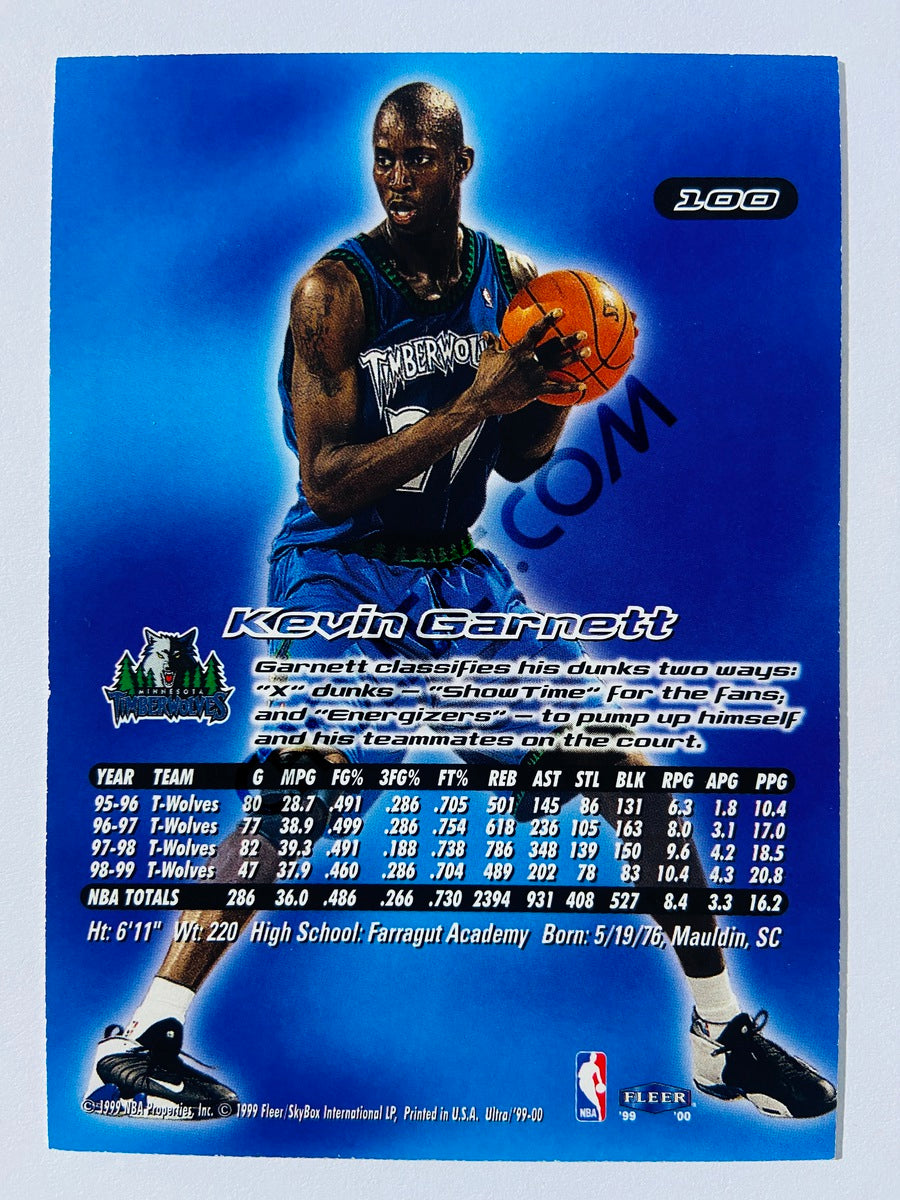 Kevin Garnett - Minnesota Timberwolves 1999 Fleer Ultra #100
