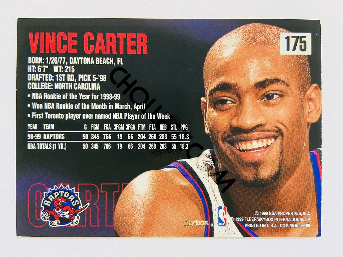 Vince Carter – Toronto Raptors 1999-00 Skybox Dominion #175