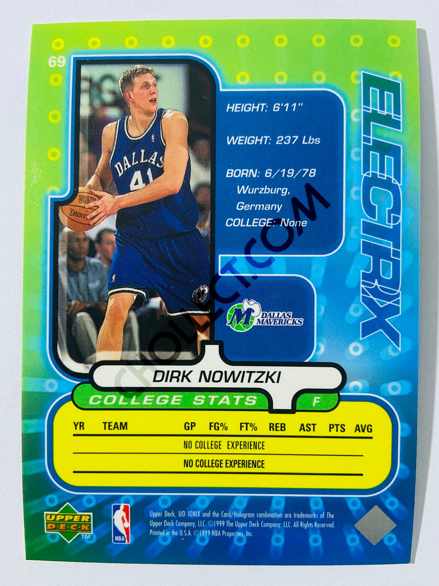 Dirk Nowitzki - Dallas Mavericks 1999 Upper Deck Ionix Electrix #69