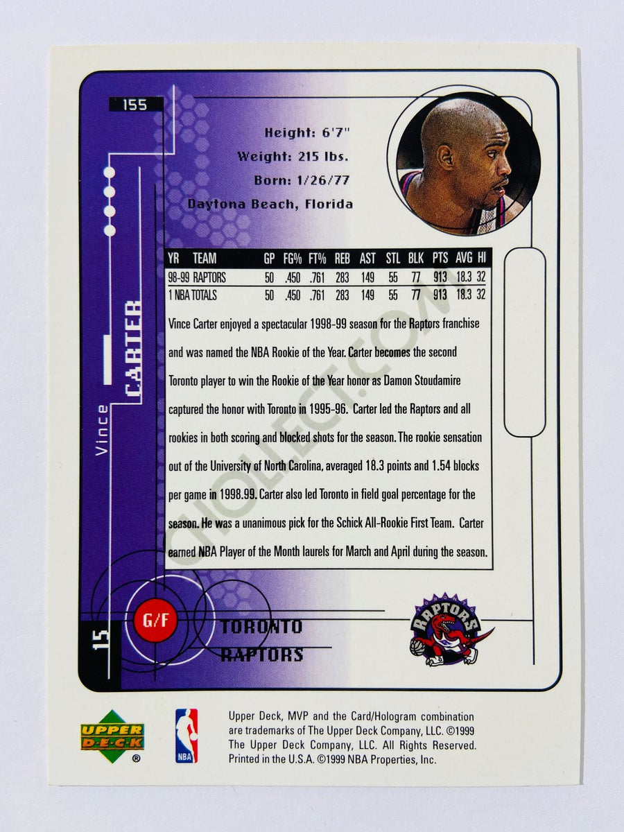Vince Carter – Toronto Raptors 1999-00 Upper Deck MVP #155