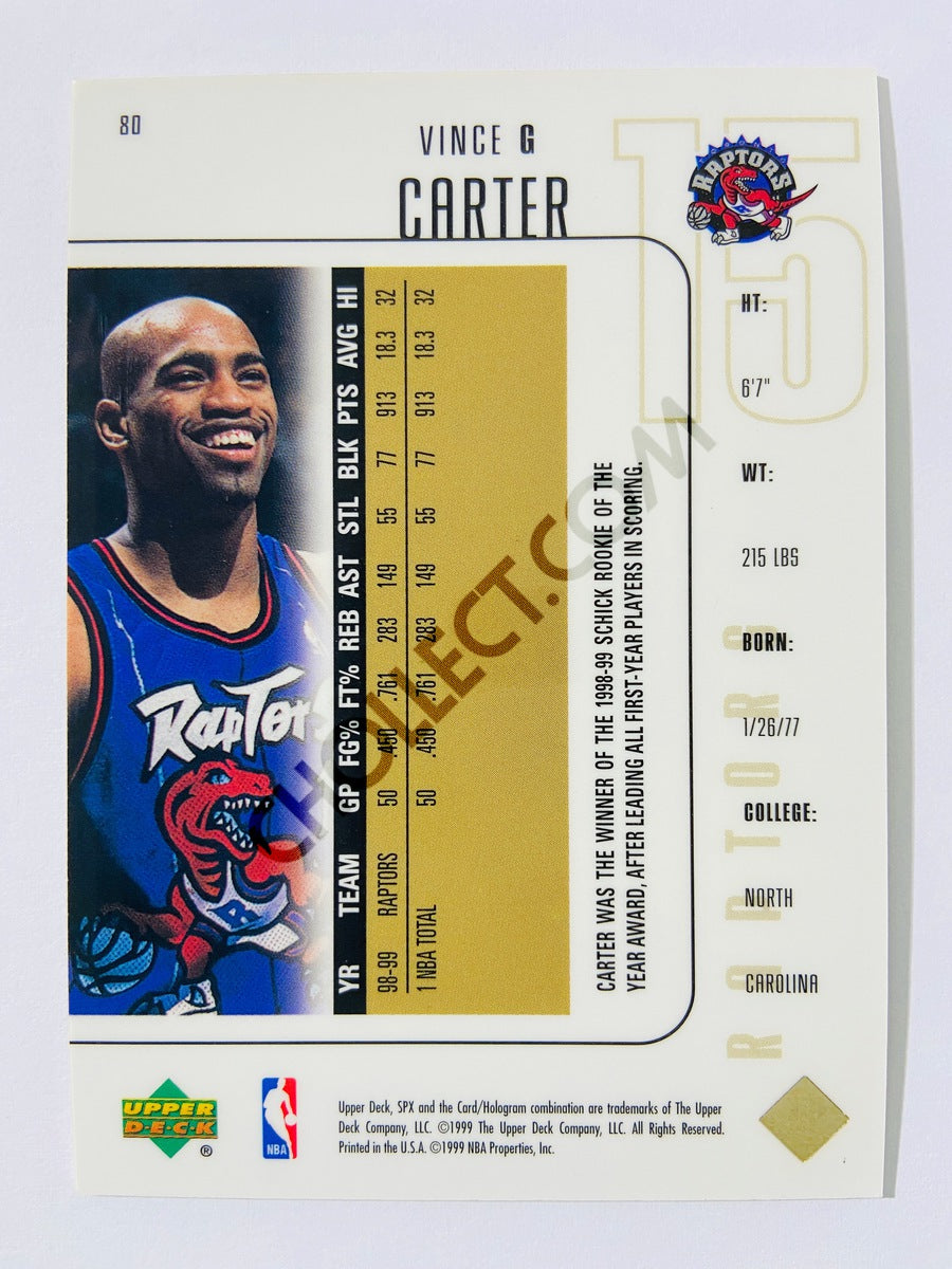 Vince Carter – Toronto Raptors 1999-00 Upper Deck Spx #80