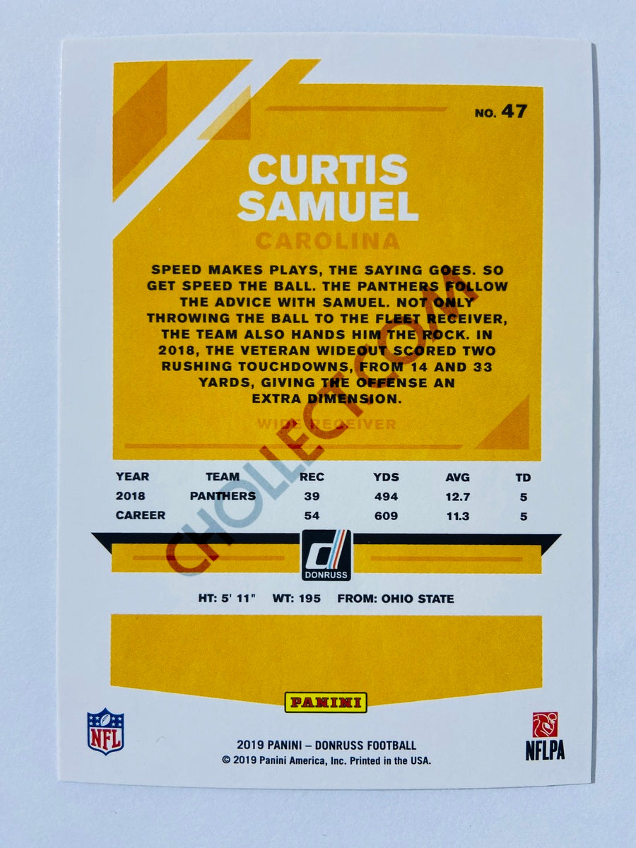 Curtis Samuel – Carolina Panthers 2019-20 Panini Donruss Blue Press Proof Parallel #47
