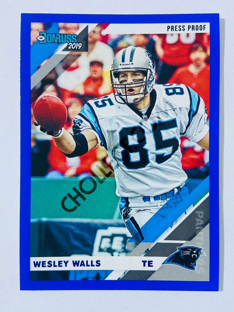 Wesley Walls – Carolina Panthers 2019-20 Panini Donruss Blue Press Proof Parallel #48