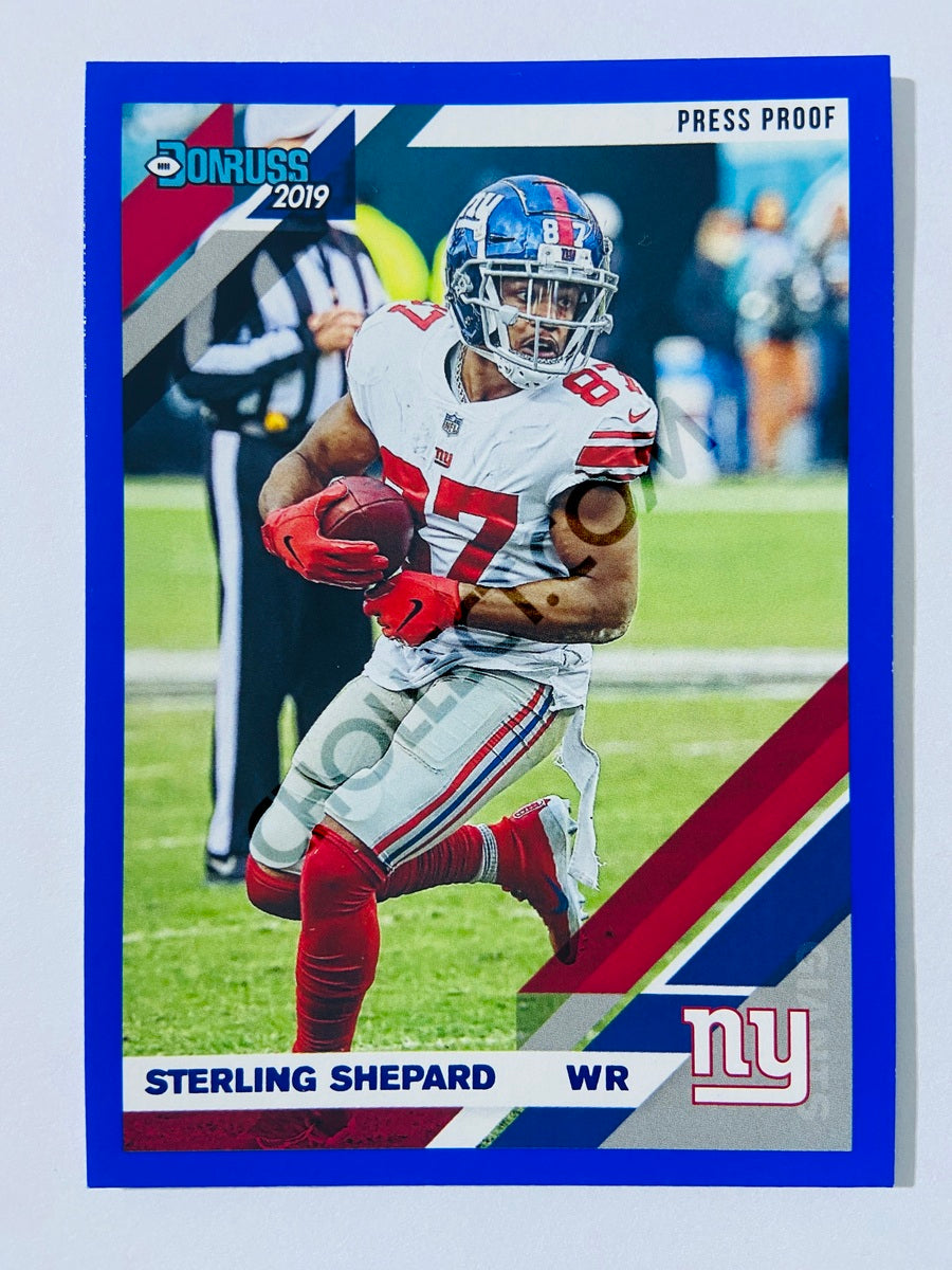 Sterling Shepard – New York Giants 2019-20 Panini Donruss Blue Press Proof Parallel #181
