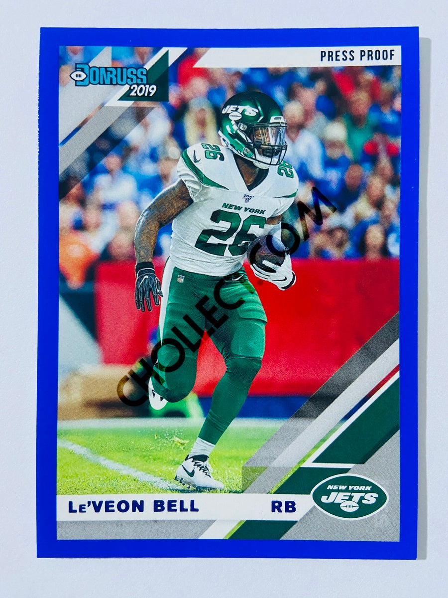 Le'Veon Bell – New York Jets 2019-20 Panini Donruss Blue Press Proof Parallel #211