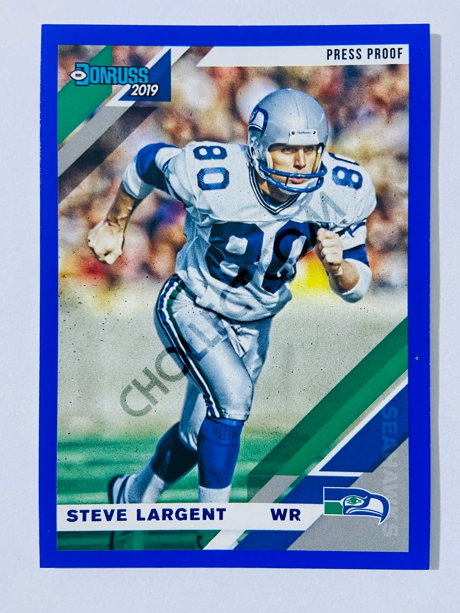 Steve Largent – Seattle Seahawks 2019-20 Panini Donruss Blue Press Proof Parallel #234