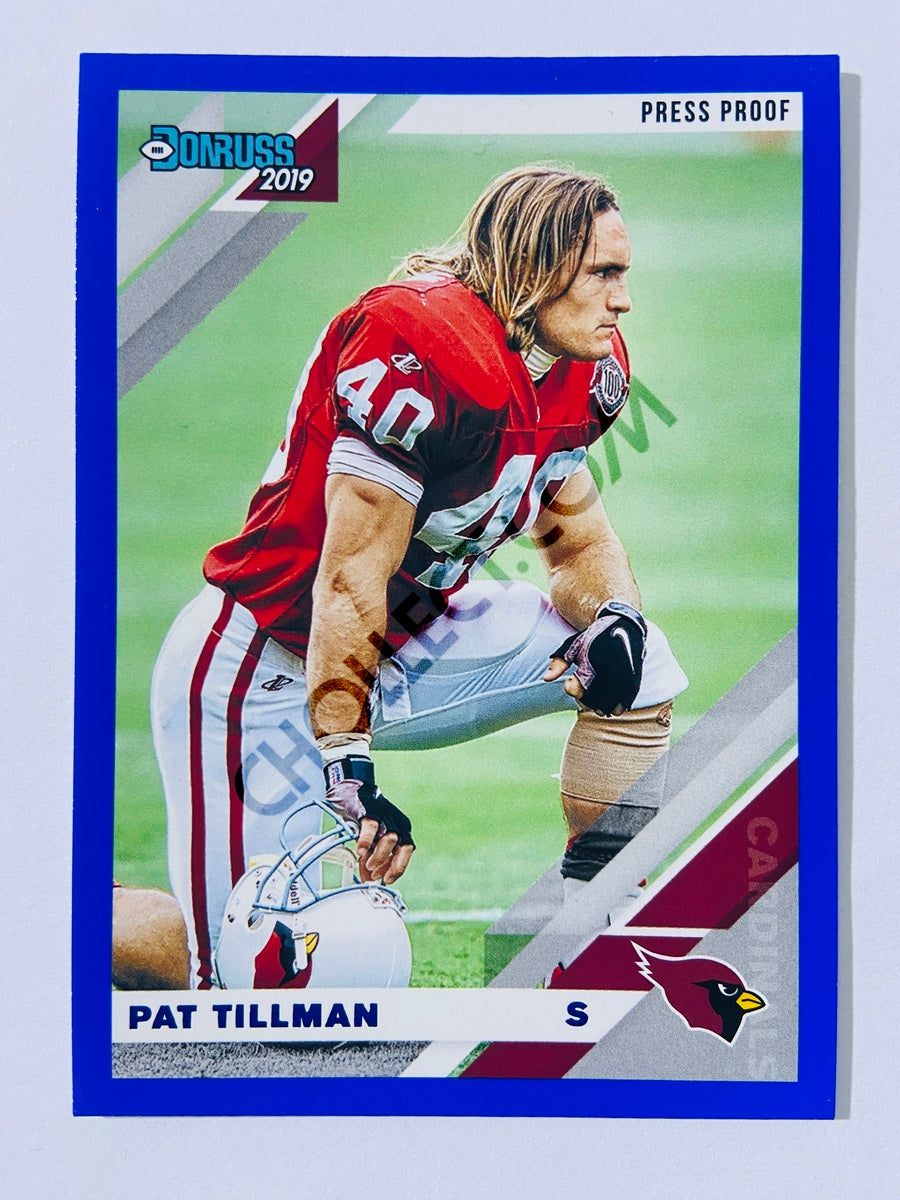 Pat Tillman – Arizona Cardinals 2019-20 Panini Donruss Blue Press Proof Parallel Variation #16