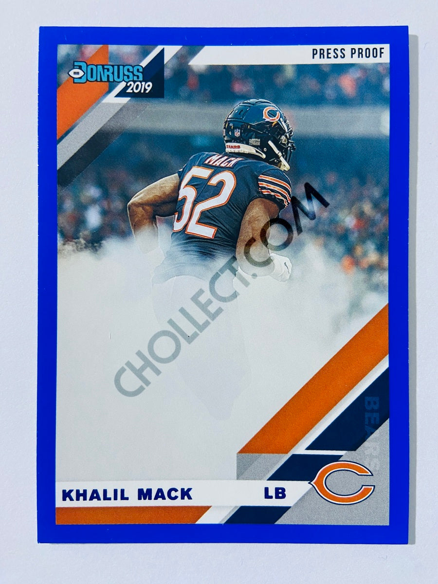 Khalil Mack – Chicago Bears 2019-20 Panini Donruss Blue Press Proof Parallel Variation #53