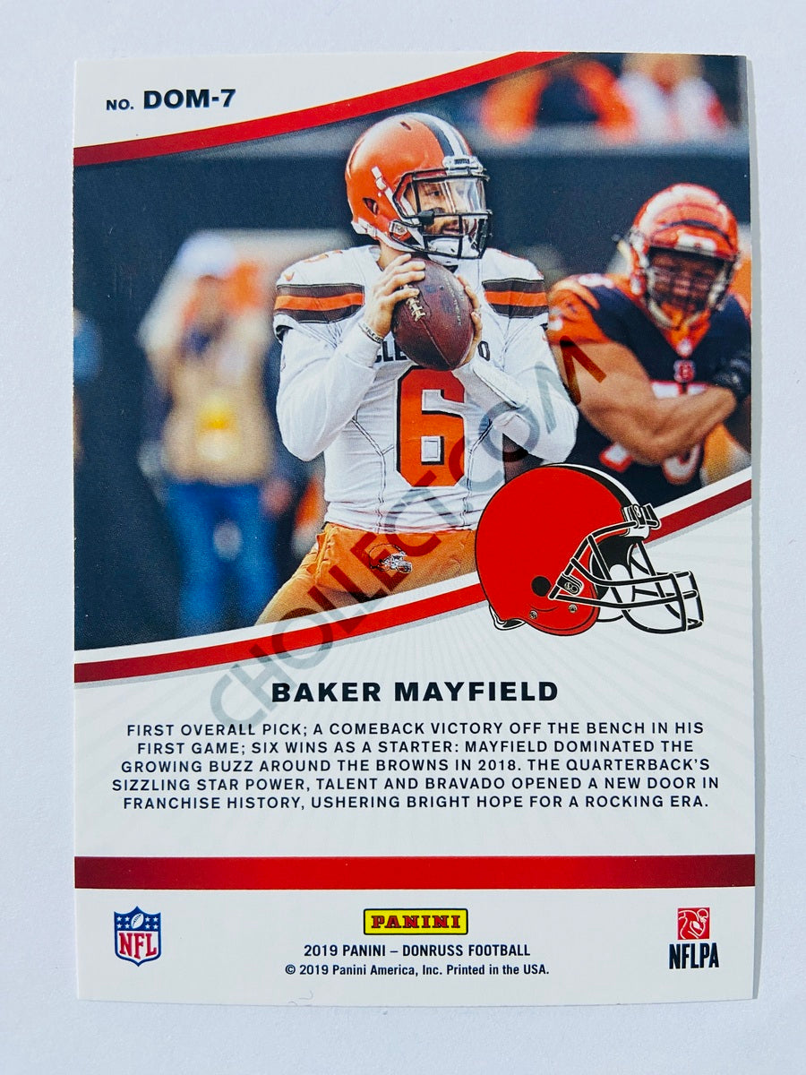 Baker Mayfield – Cleveland Browns 2019-20 Panini Donruss Dominators Insert #7