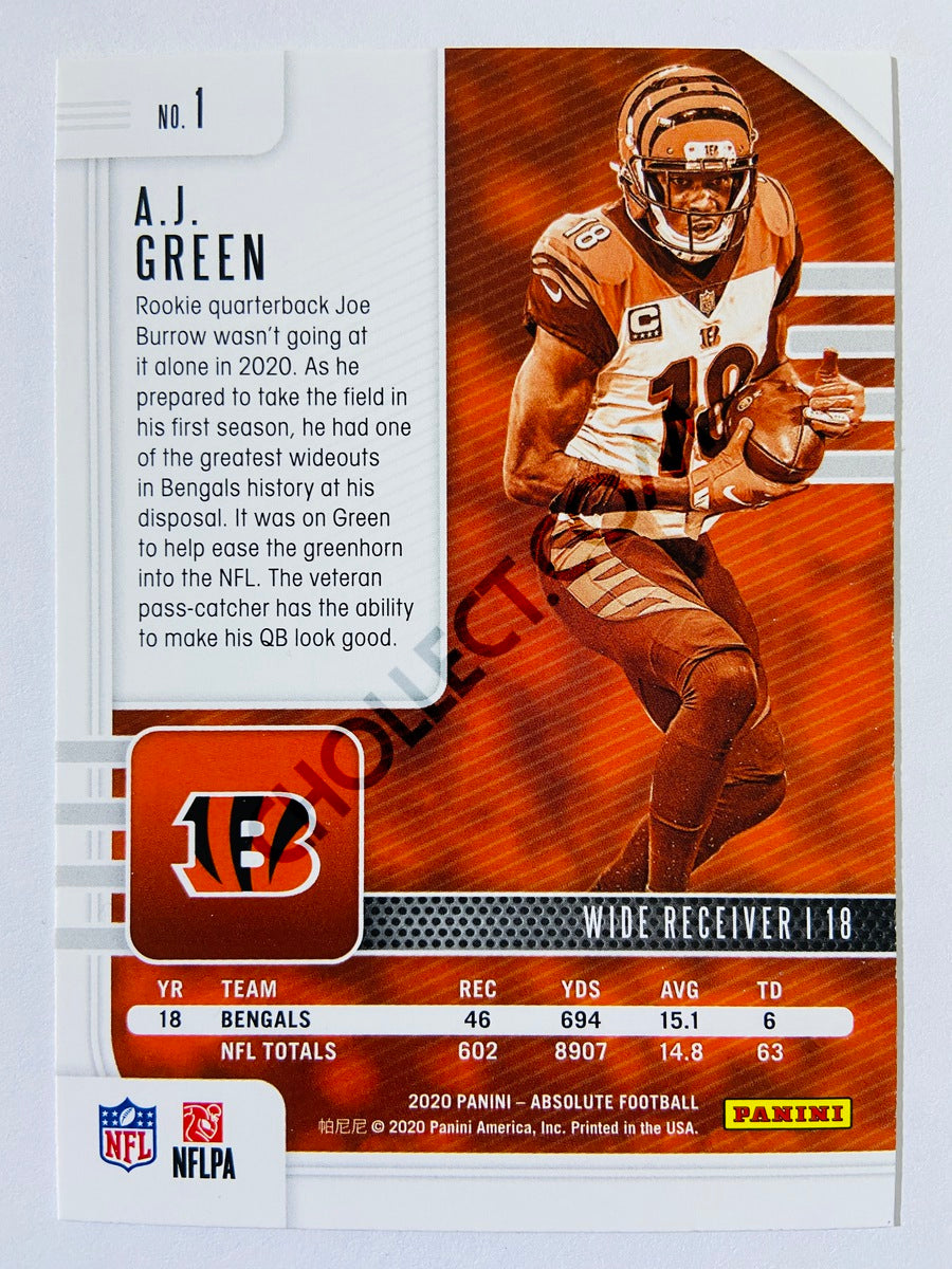 A.J. Green - Cincinnati Bengals 2020-21 Panini Absolute Football #1