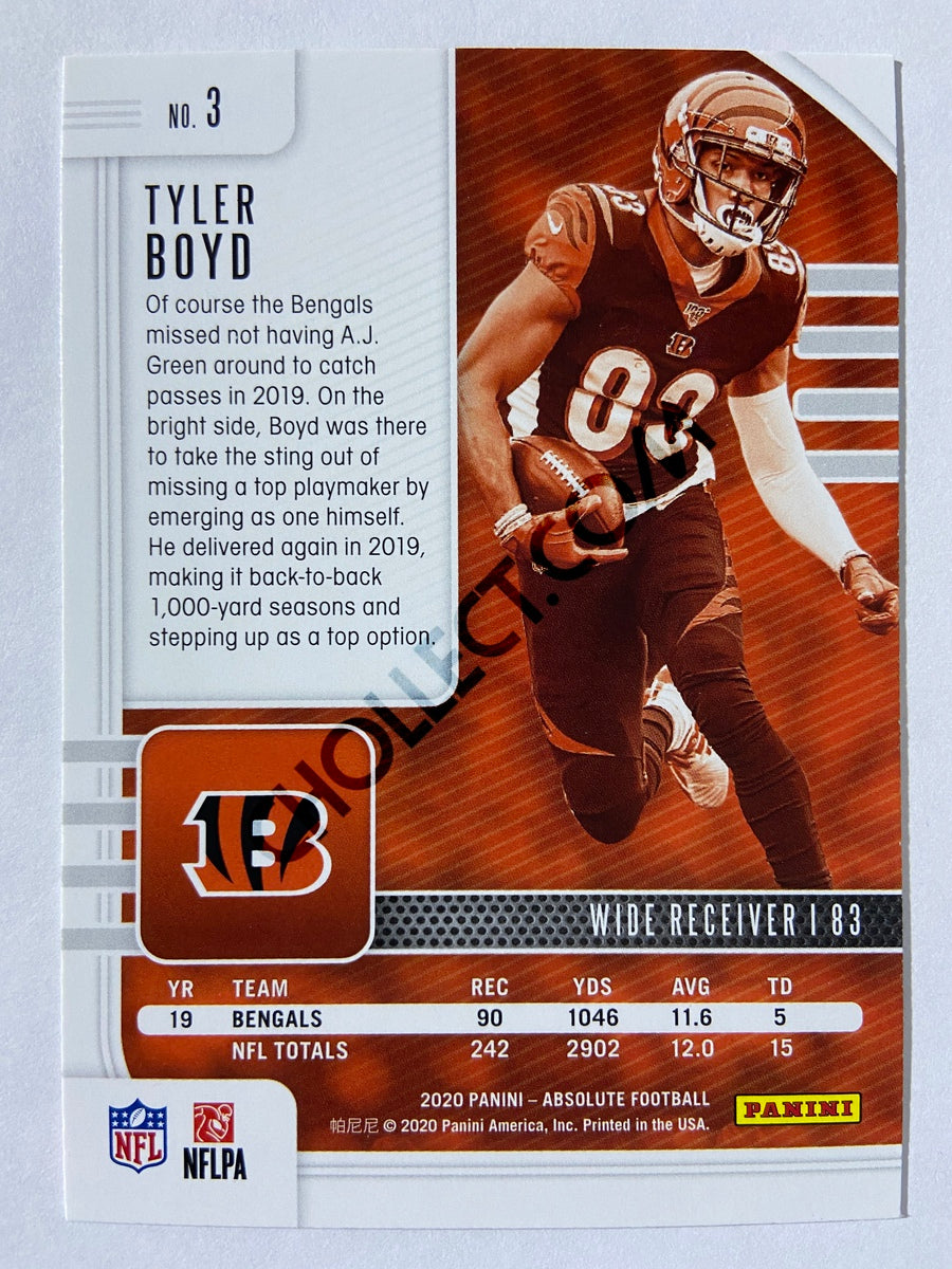 Tyler Boyd - Cincinnati Bengals 2020-21 Panini Absolute Football #3