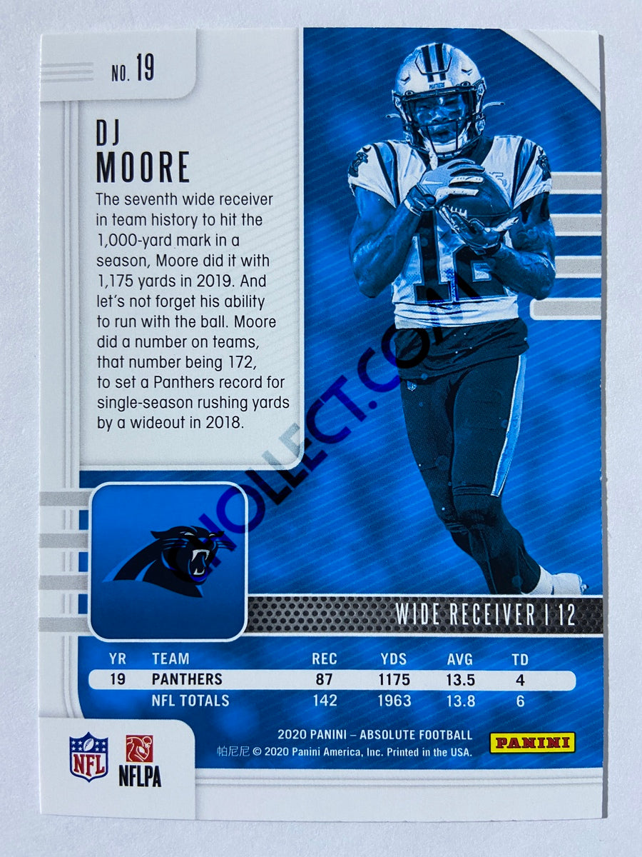 DJ Moore - Carolina Panthers 2020-21 Panini Absolute Football #19