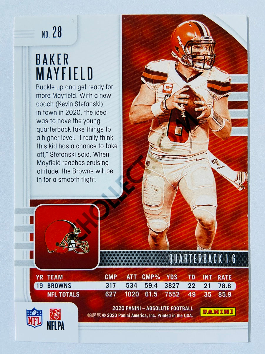Baker Mayfield - Cleveland Browns 2020-21 Panini Absolute Football #28
