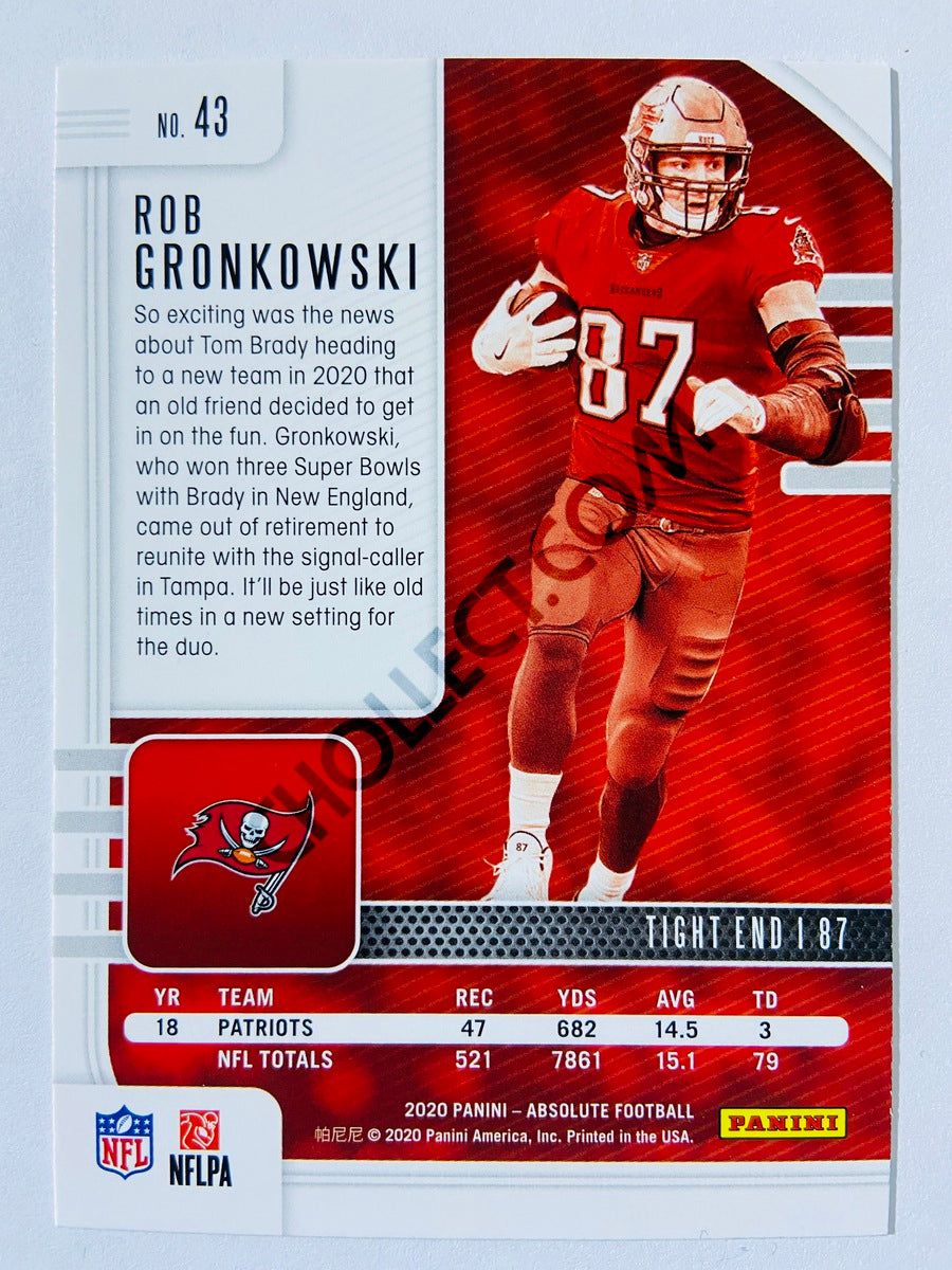 Rob Gronkowski - Tampa Bay Buccaneers 2020-21 Panini Absolute Football #43