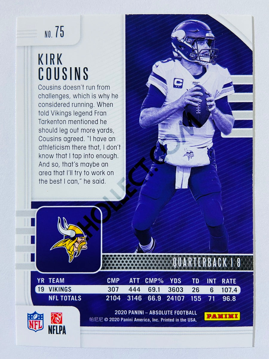 Kirk Cousins - Minnesota Vikings 2020-21 Panini Absolute Football #75