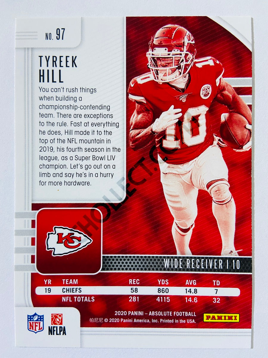 Tyreek Hill - Kansas City Chiefs 2020-21 Panini Absolute Football #97
