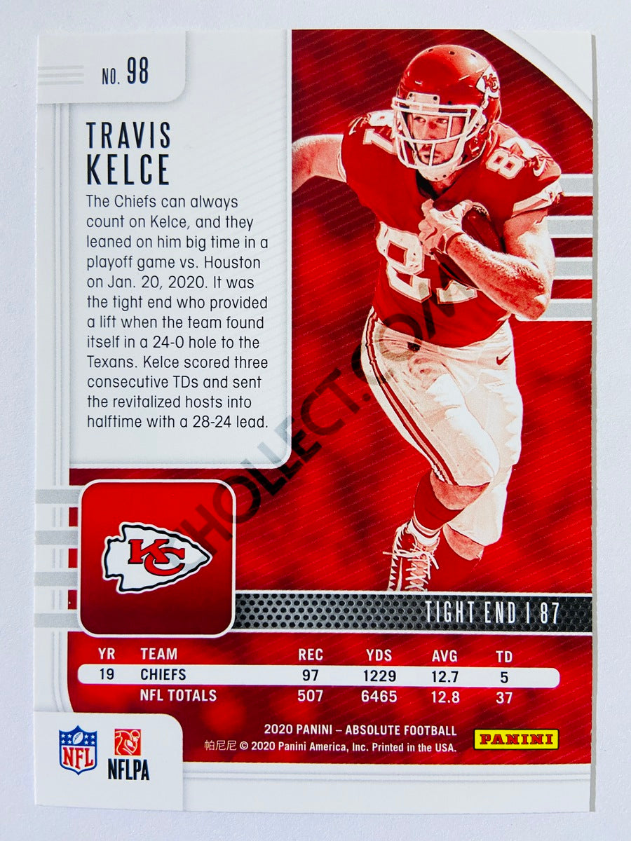 Travis Kelce - Kansas City Chiefs 2020-21 Panini Absolute Football #98
