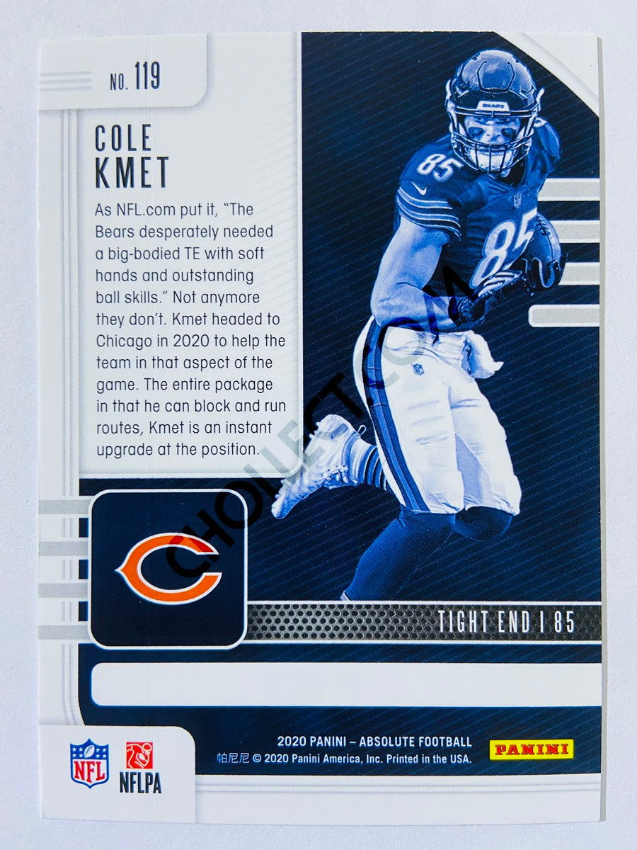 Cole Kmet - Chicago Bears 2020-21 Panini Absolute Football RC Rookie #119