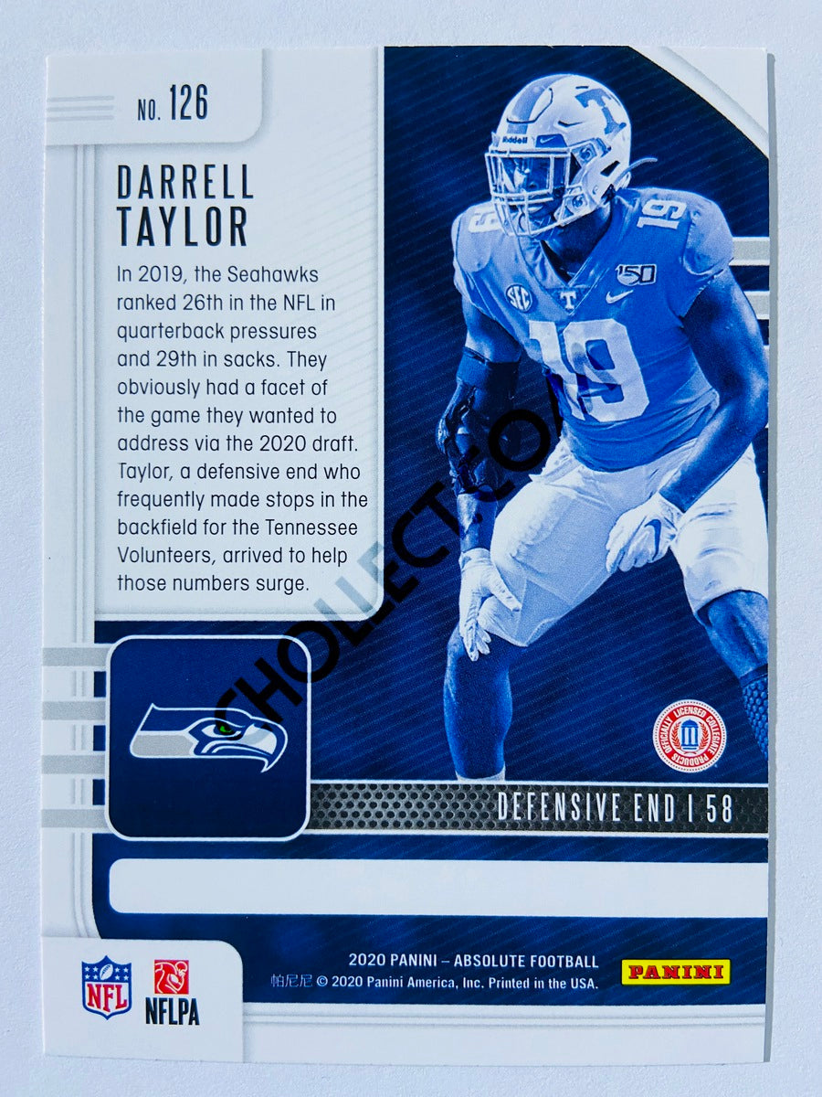 Darrell Taylor - Seattle Seahawks 2020-21 Panini Absolute Football RC Rookie #126