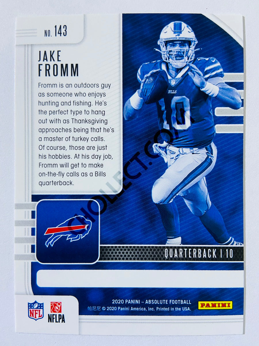Jake Fromm - Buffalo Bills 2020-21 Panini Absolute Football RC Rookie #143