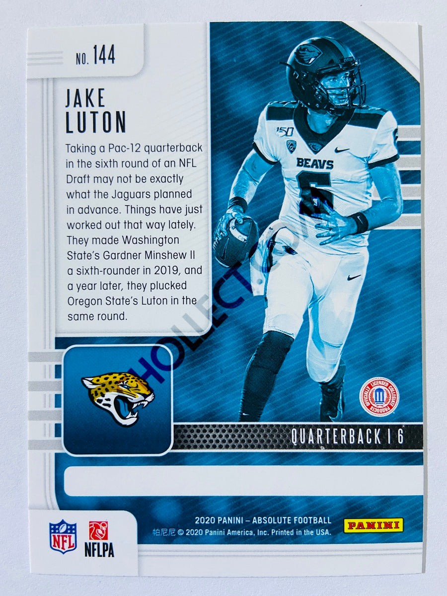 Jake Luton - Jacksonville Jaguars 2020-21 Panini Absolute Football RC Rookie #144