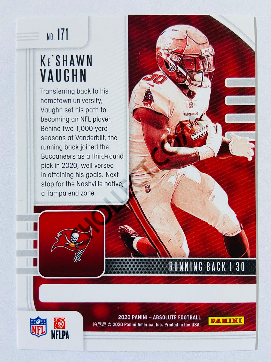 Ke'Shawn Vaughn - Tampa Bay Buccaneers 2020-21 Panini Absolute Football RC Rookie #171