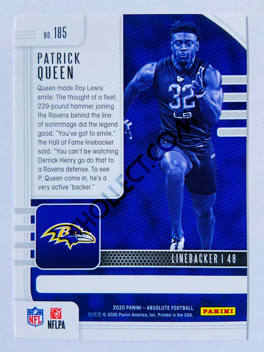 Patrick Queen - Baltimore Ravens 2020-21 Panini Absolute Football RC Rookie #185