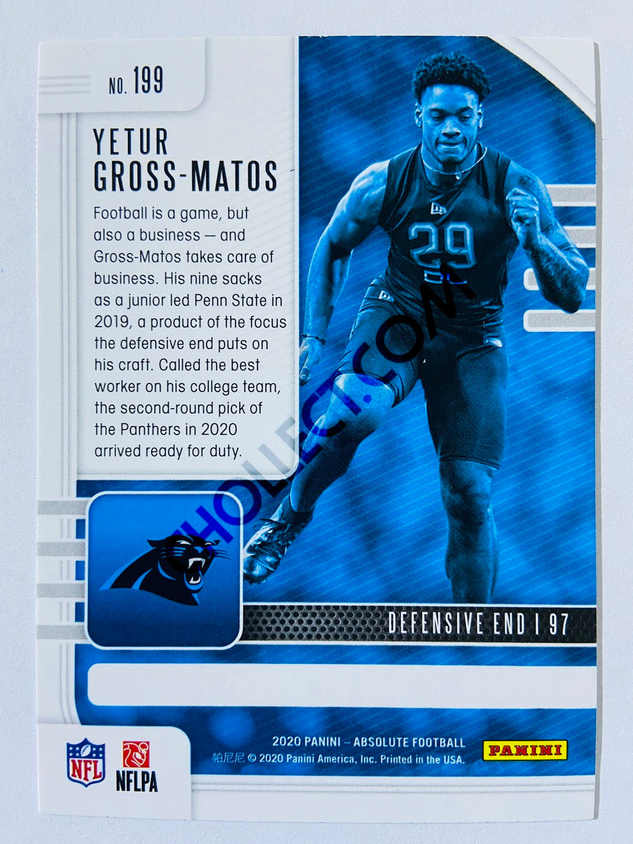 Yetur Gross-Matos - Carolina Panthers 2020-21 Panini Absolute Football RC Rookie #199