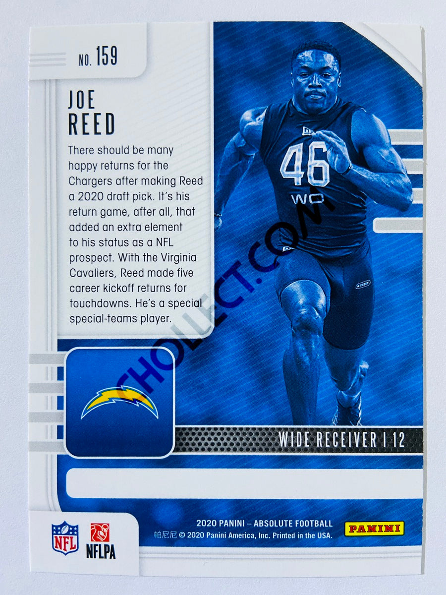 Joe Reed - Los Angeles Chargers 2020-21 Panini Absolute Football Green Parallel RC Rookie #159