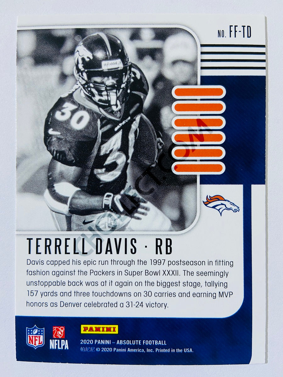Terrell Davis - Denver Broncos 2020-21 Panini Absolute Football Fantasy Flashback #19