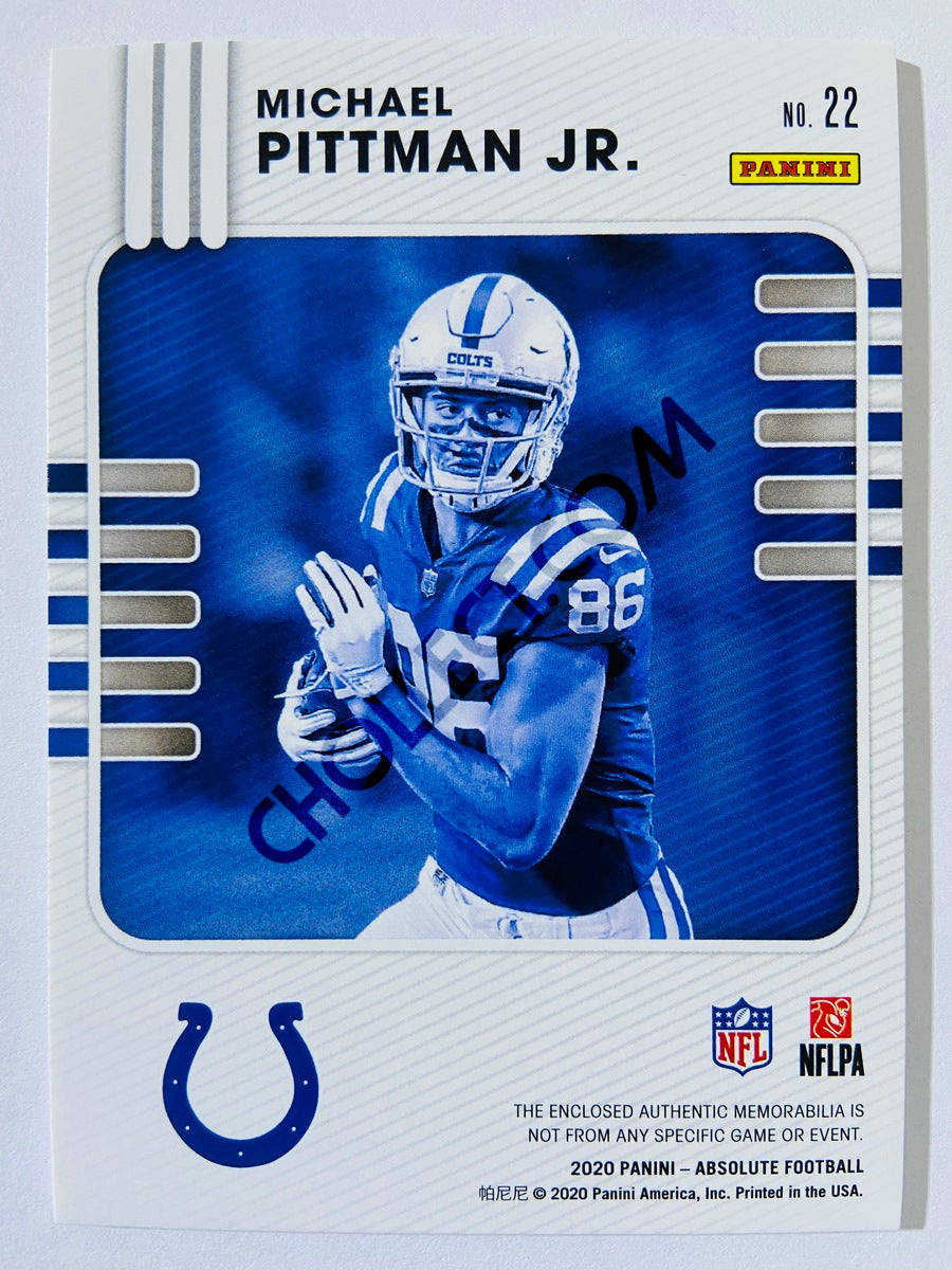 Michael Pittman Jr. - Indianapolis Colts 2020-21 Panini Absolute Football Rookie Materials #22