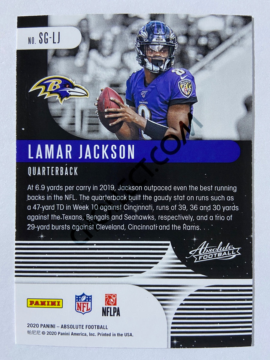 Lamar Jackson - Baltimore Ravens 2020-21 Panini Absolute Football Star Gazing #4