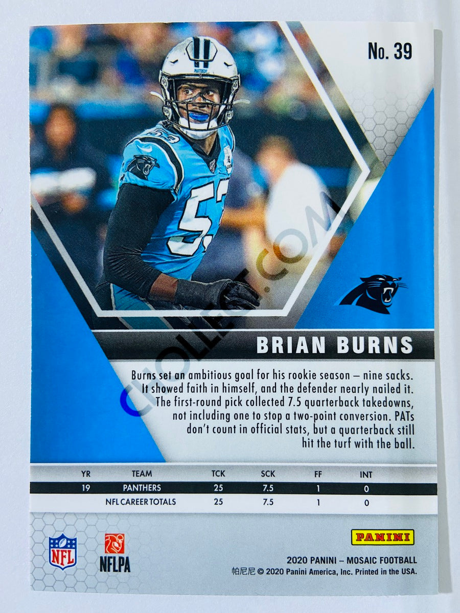 Brian Burns - Carolina Panthers 2020-21 Panini Mosaic #39