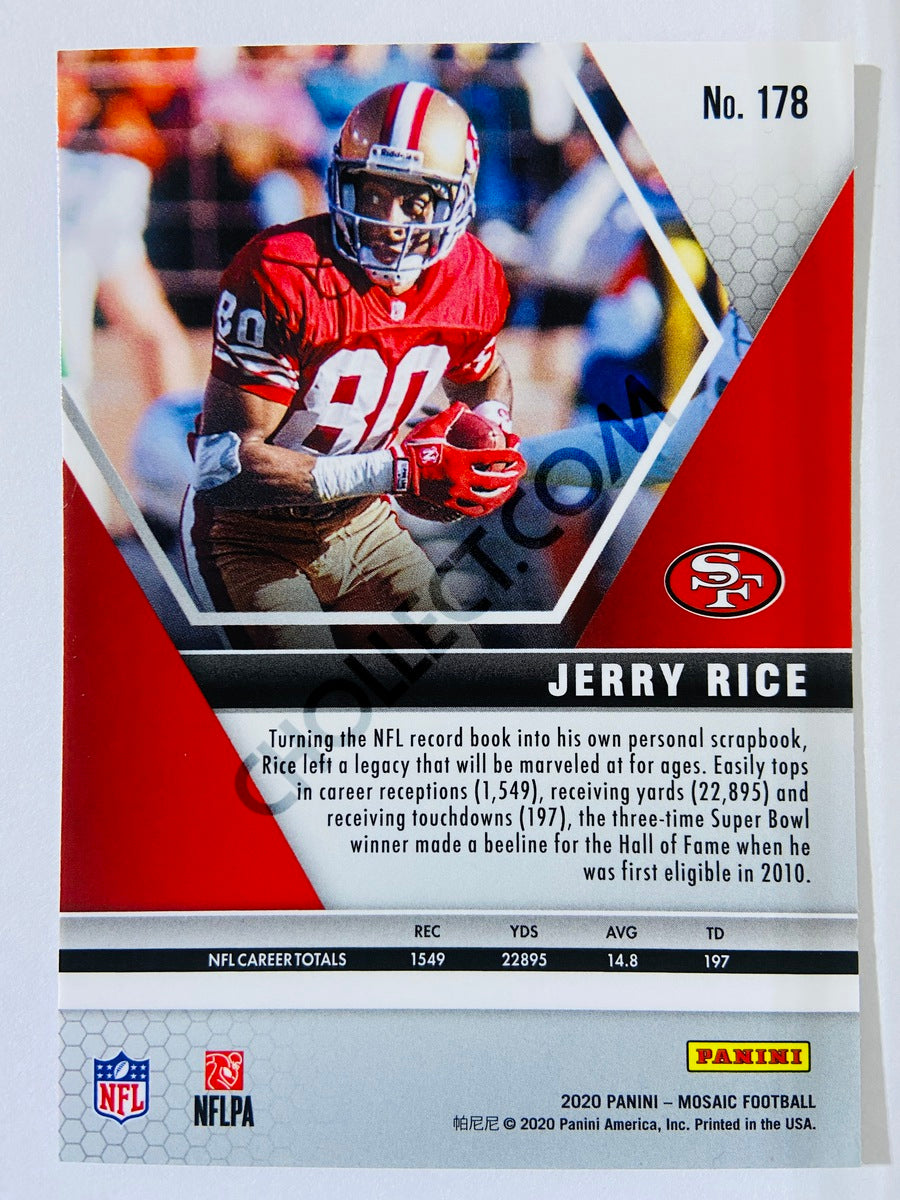 Jerry Rice - San Francisco 49ers 2020-21 Panini Mosaic #178