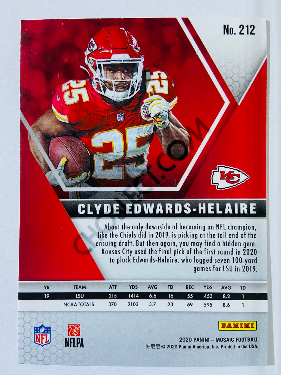 Clyde Edwards-Helaire - Kansas City Chiefs 2020-21 Panini Mosaic RC Rookie #212