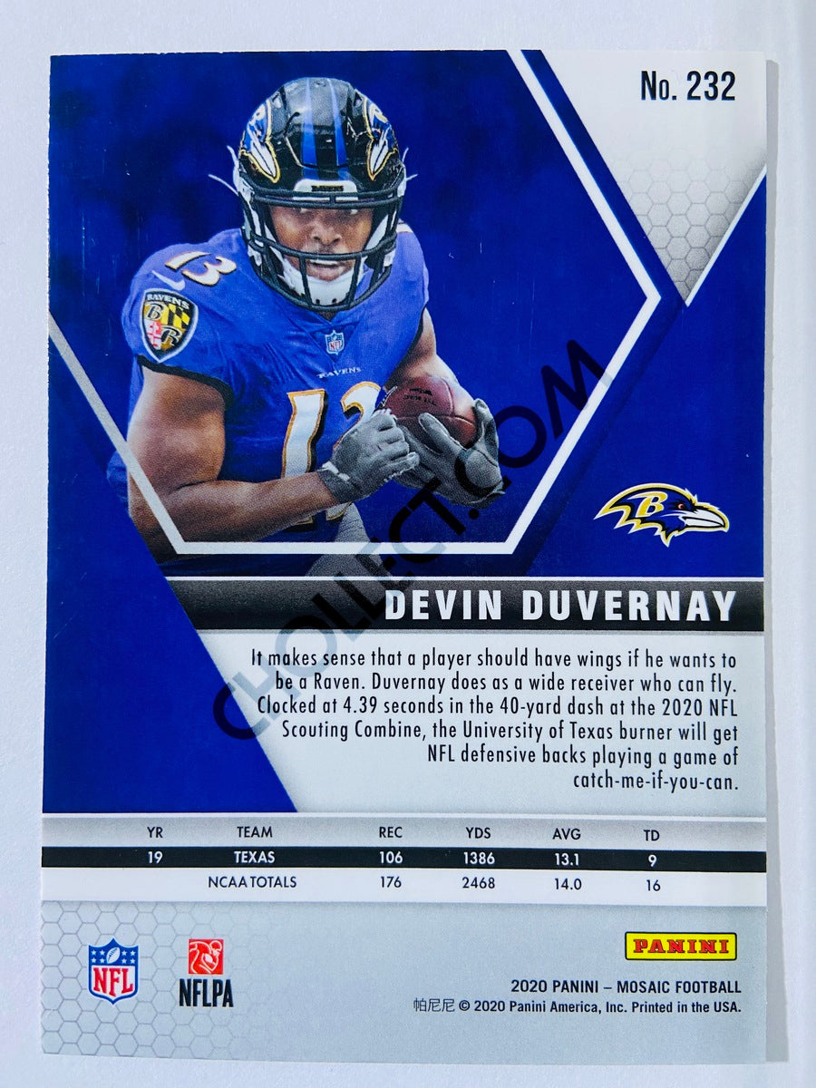 Devin Duvernay - Baltimore Ravens 2020-21 Panini Mosaic RC Rookie #232