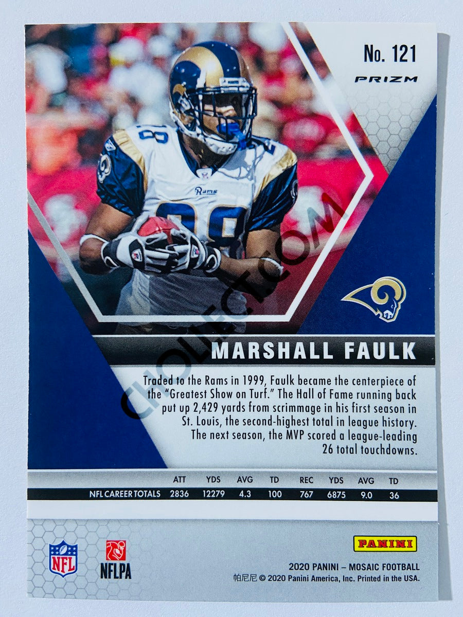 Marshall Faulk - St. Louis Rams 2020-21 Panini Mosaic Pink Camo Parallel #121
