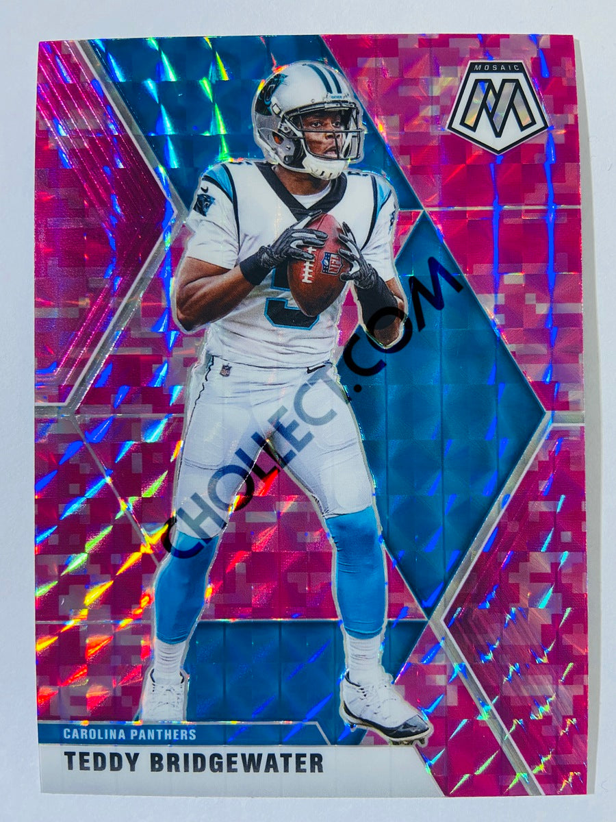 Teddy Bridgewater - Carolina Panthers 2020-21 Panini Mosaic Pink