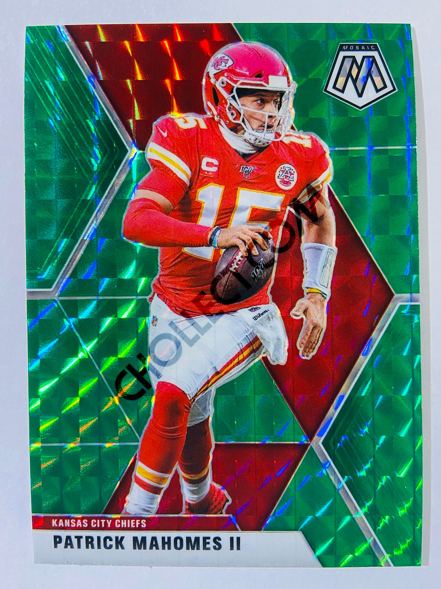 Patrick Mahomes II - Kansas City Chiefs 2020-21 Panini Mosaic Green Parallel #1