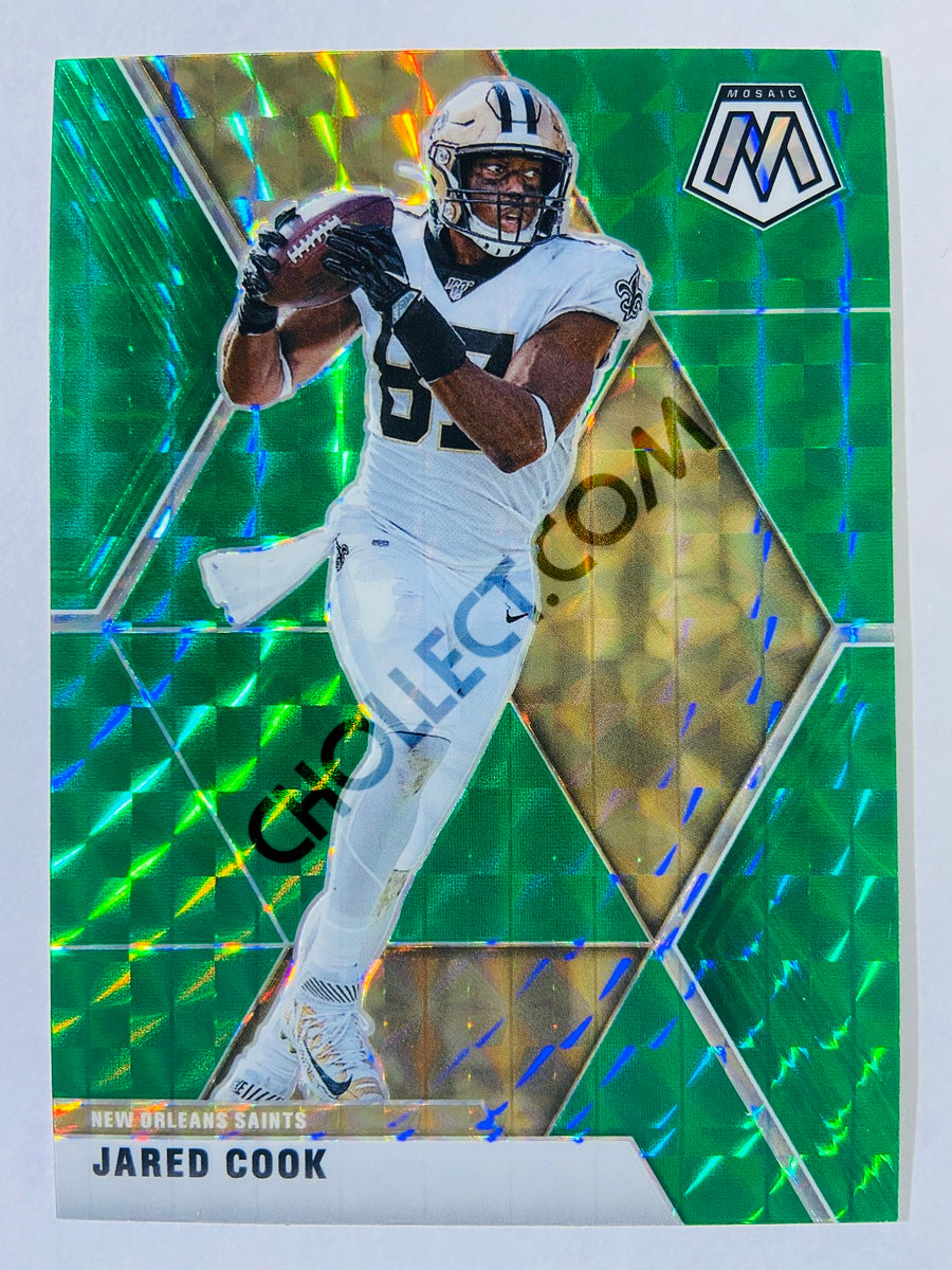 Jared Cook - New Orleans Saints 2020-21 Panini Mosaic Green Parallel #145