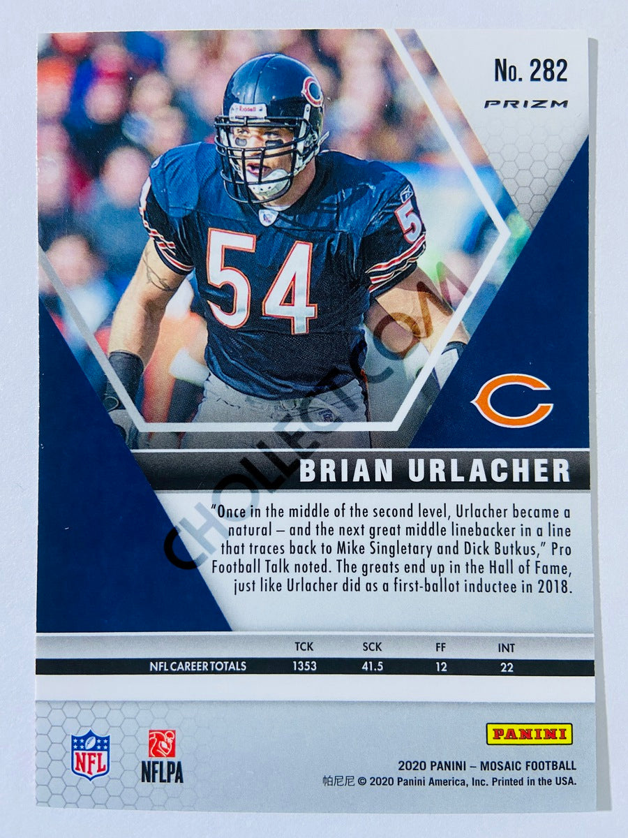 Brian Urlacher - Chicago Bears 2020-21 Panini Mosaic Hall of Fame Pink Camo Parallel #282