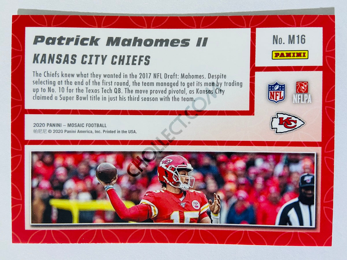 Patrick Mahomes II - Kansas City Chiefs 2020-21 Panini Mosaic Montage #16