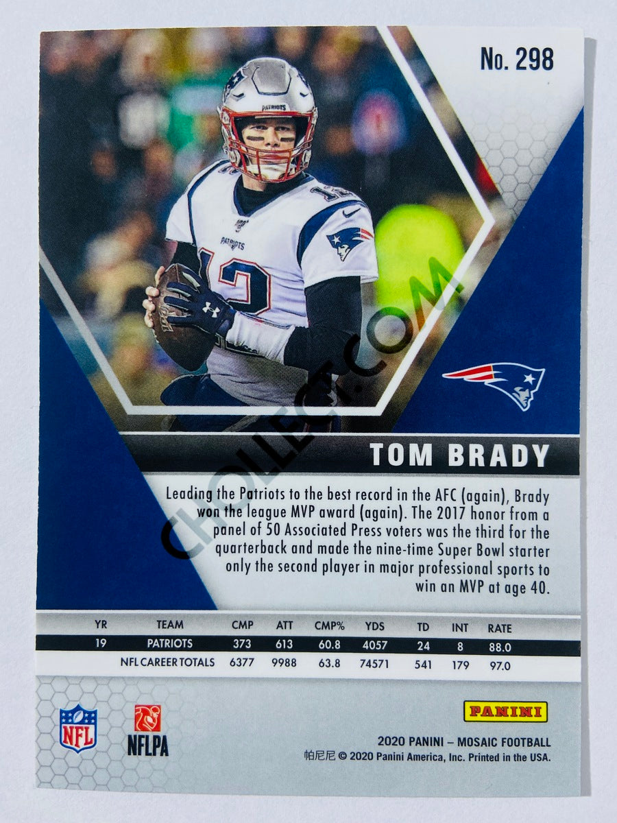 Tom Brady - New England Patriots 2020 Panini Mosaic MVPs #298