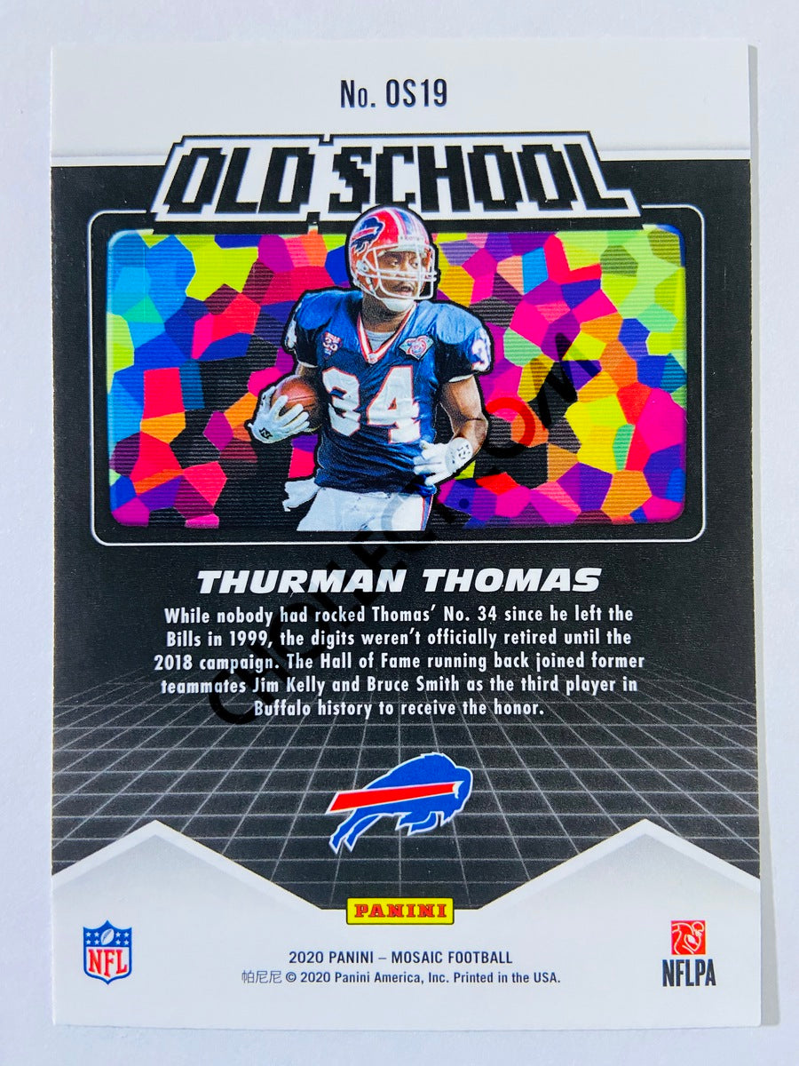 Thurman Thomas - Buffalo Bills 2020-21 Panini Mosaic Old School #19