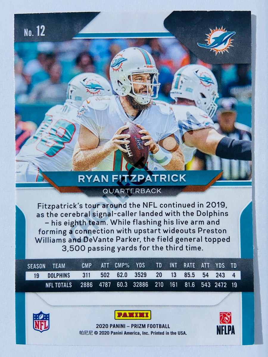Ryan Fitzpatrick - Miami Dolphins 2020-21 Panini Prizm Football #12