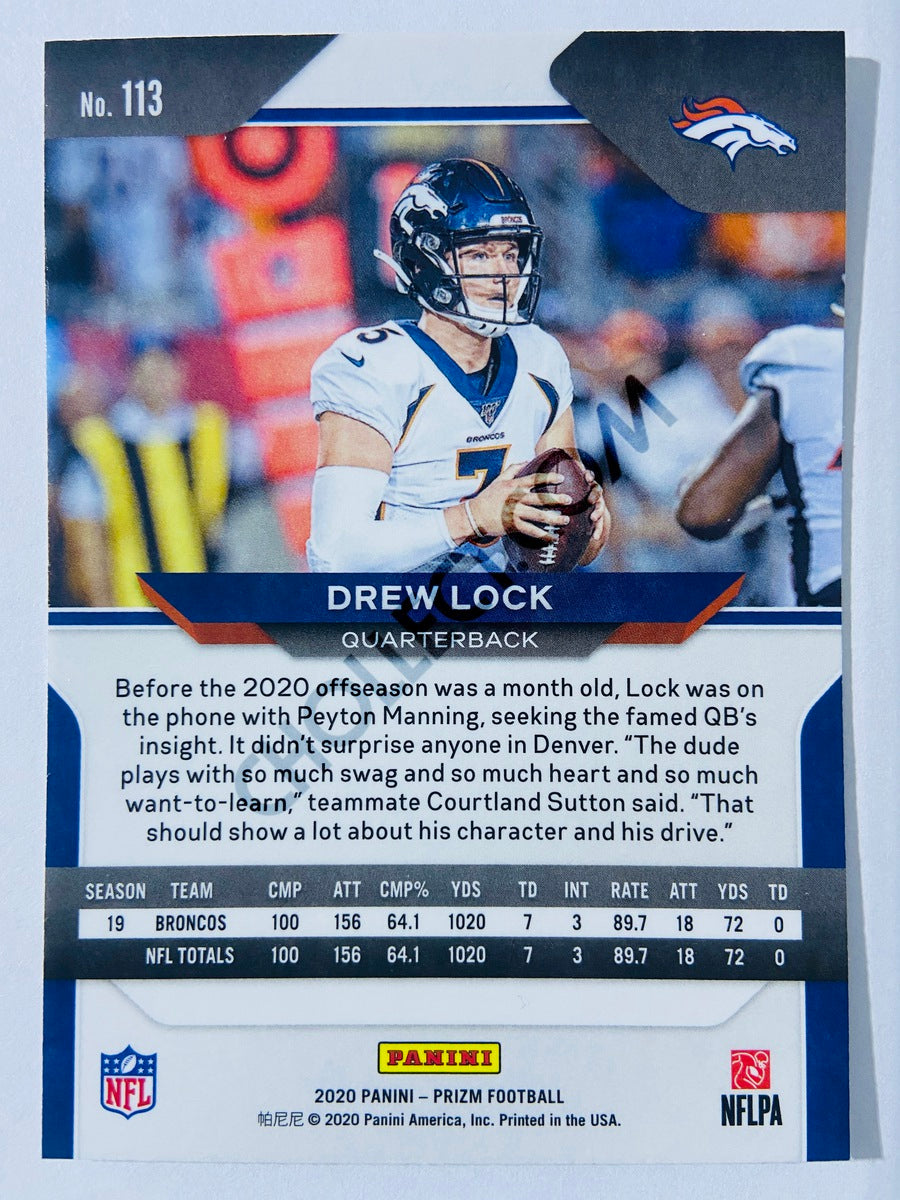 Drew Lock - Denver Broncos 2020-21 Panini Prizm Football #113