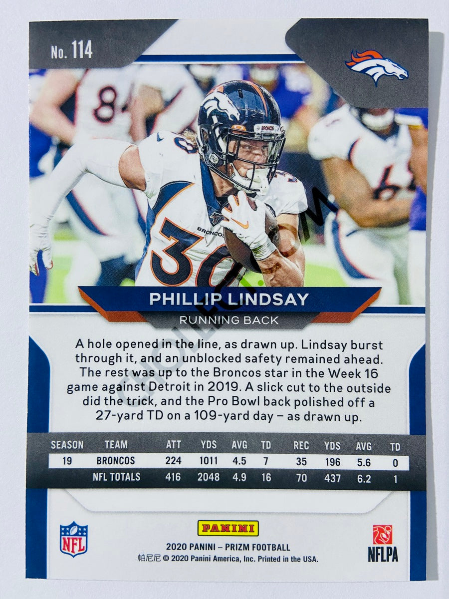 Phillip Lindsay - Denver Broncos 2020-21 Panini Prizm Football #114