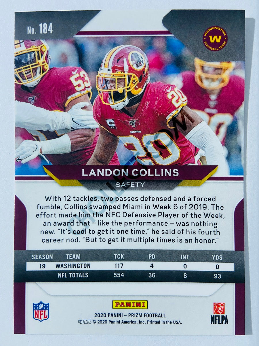 Landon Collins - Washington Football Team 2020-21 Panini Prizm Football #184