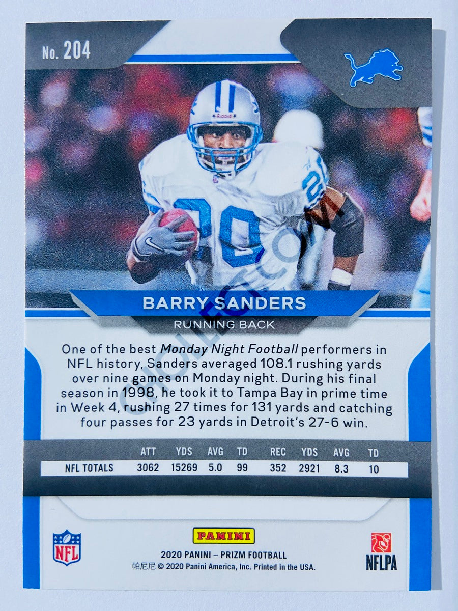 Barry Sanders - Detroit Lions 2020-21 Panini Prizm Football #204