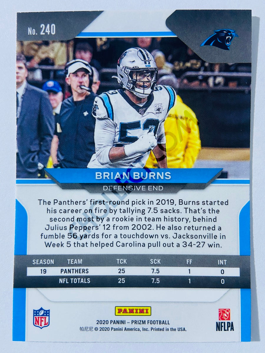 Brian Burns - Carolina Panthers 2020-21 Panini Prizm Football #240